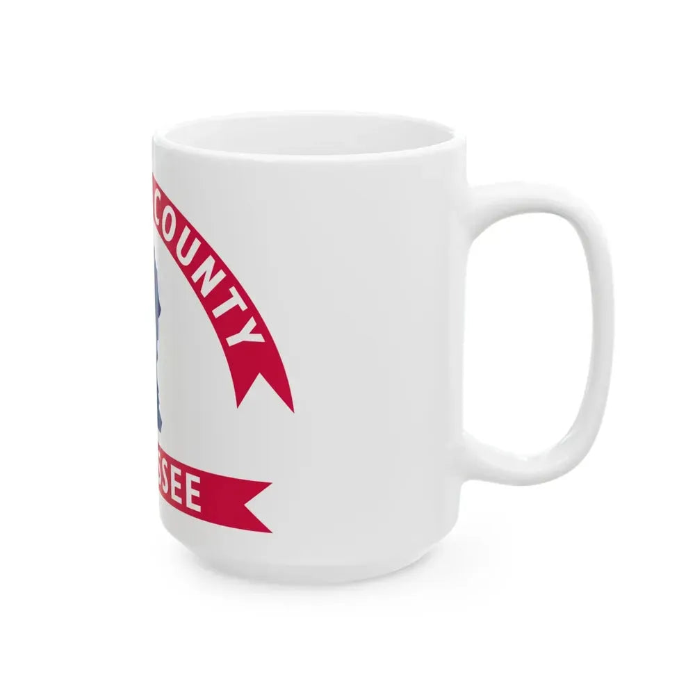 Flag of Hamilton County Tennessee (United States) White Coffee Mug - Go Mug Yourself