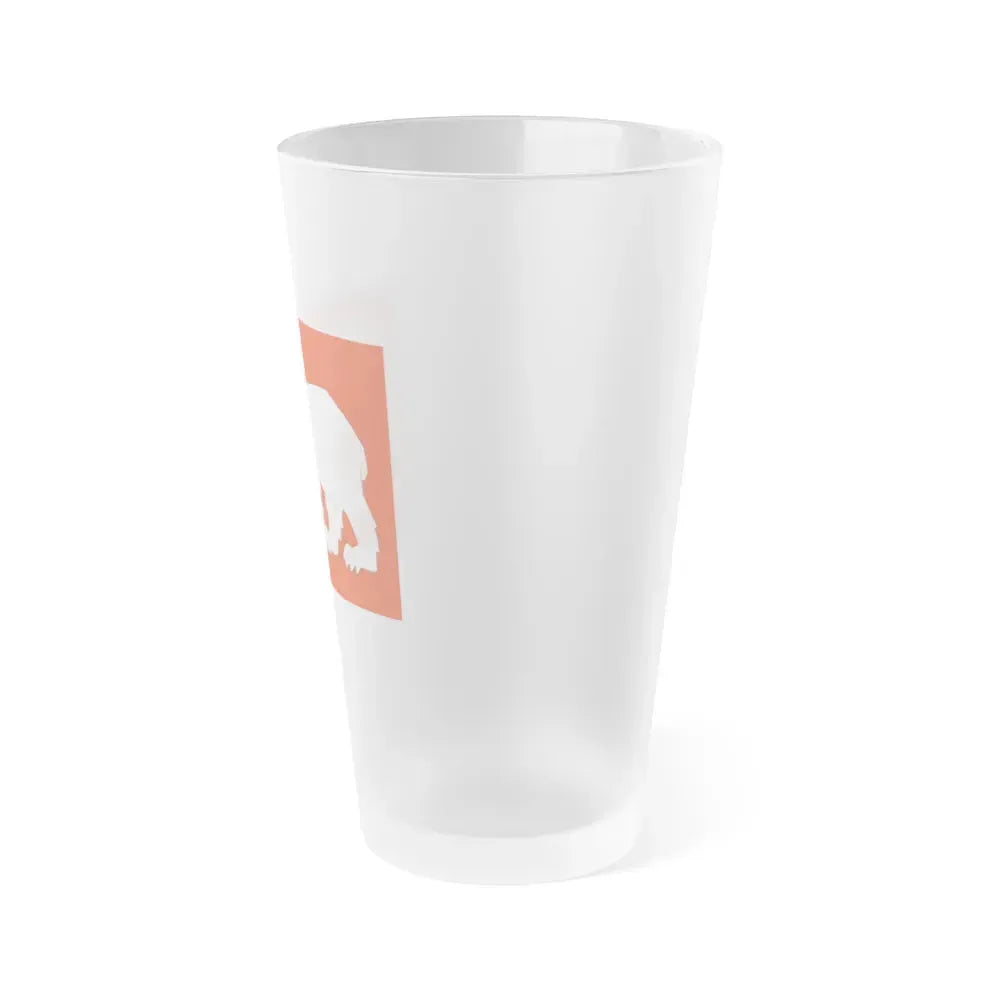 Flag of Hammerfest Troms og Finnmark Norway - Frosted Pint Glass 16oz - Go Mug Yourself