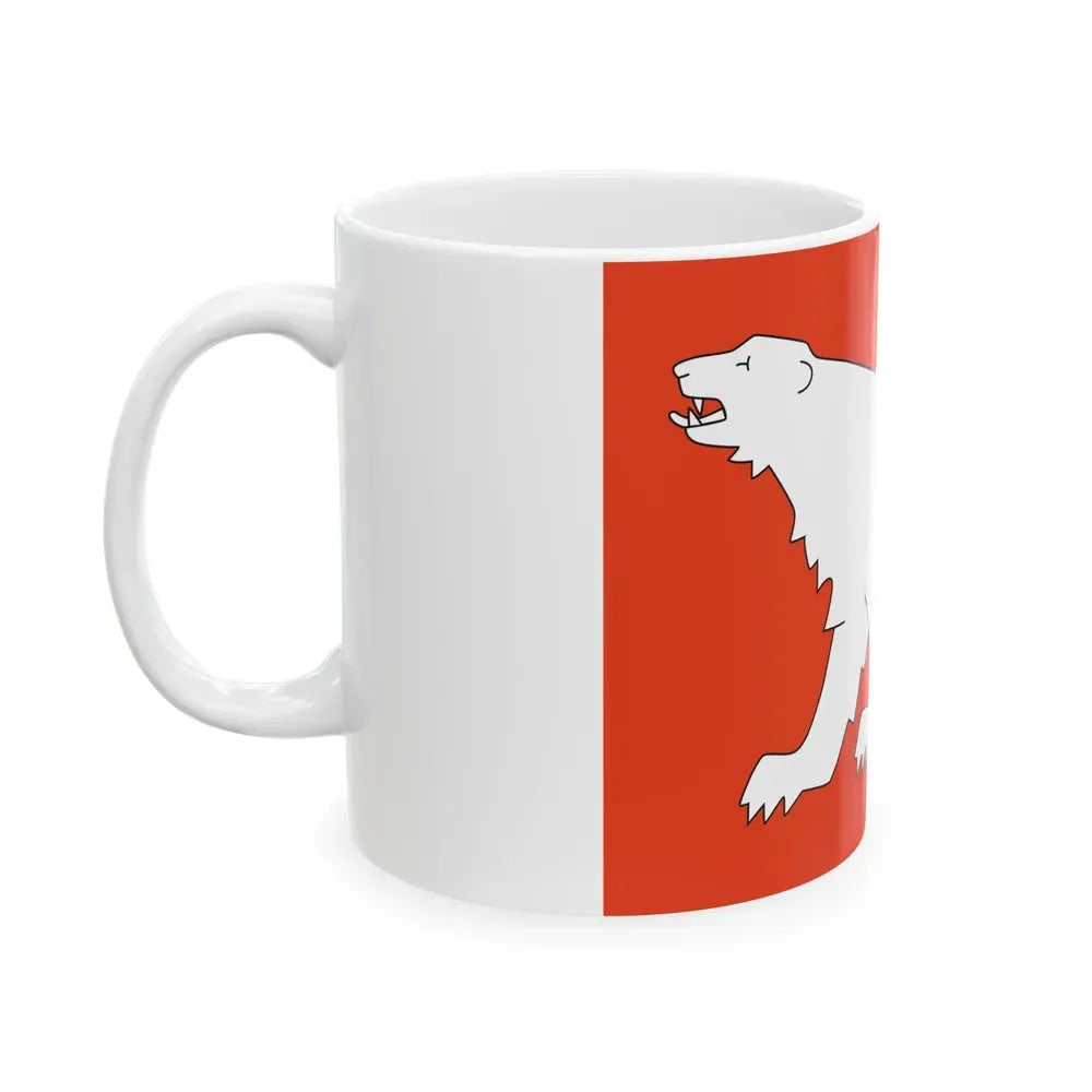 Flag of Hammerfest Troms og Finnmark Norway - White Coffee Mug - Go Mug Yourself