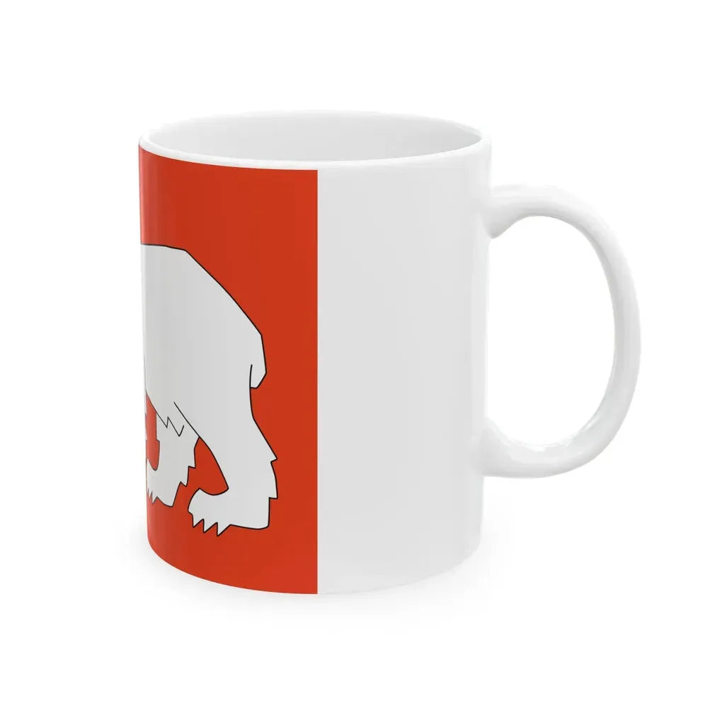 Flag of Hammerfest Troms og Finnmark Norway - White Coffee Mug - Go Mug Yourself