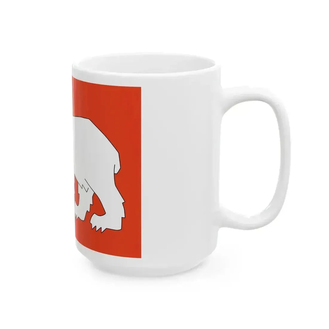 Flag of Hammerfest Troms og Finnmark Norway - White Coffee Mug - Go Mug Yourself