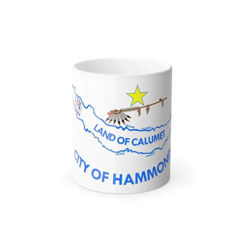 Flag of Hammond, IN - Color Changing Coffee Mug 11oz - Go Mug Yourself