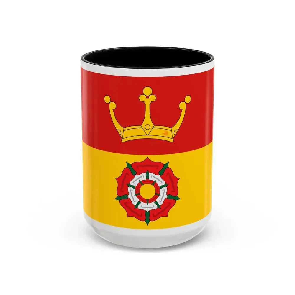 Flag of Hampshire UK - Accent Coffee Mug 15oz Black - Go Mug Yourself