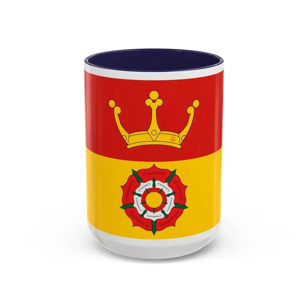 Flag of Hampshire UK - Accent Coffee Mug 15oz Navy - Go Mug Yourself