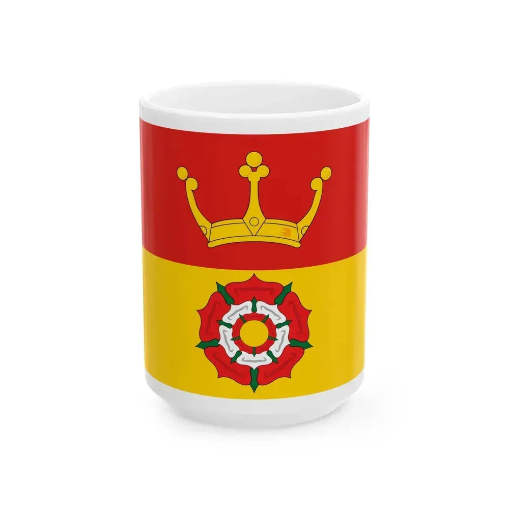 Flag of Hampshire UK - White Coffee Mug 15oz - Go Mug Yourself