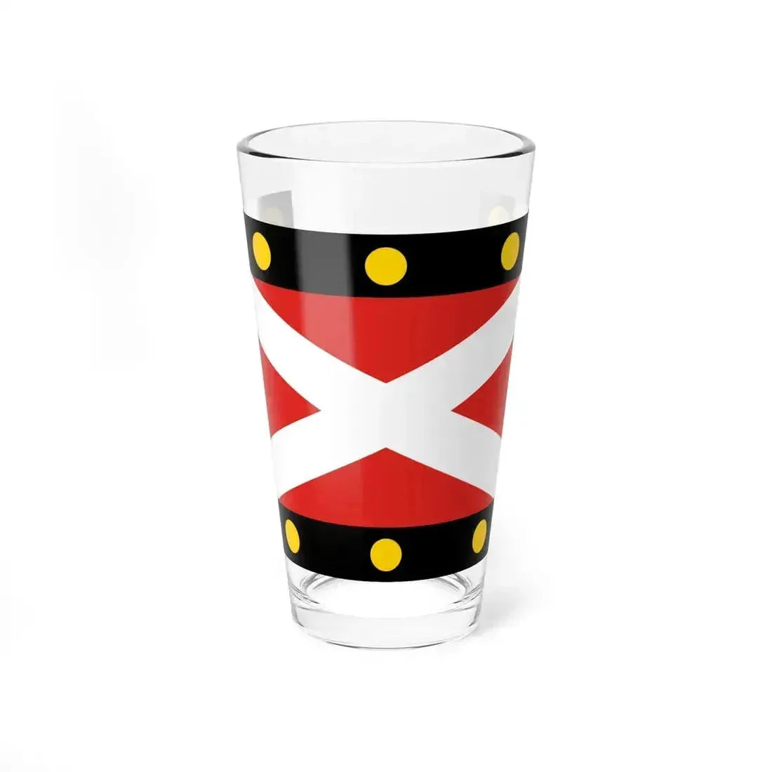 Flag of Hampton Poyle UK - Pint Glass 16oz 16oz - Go Mug Yourself