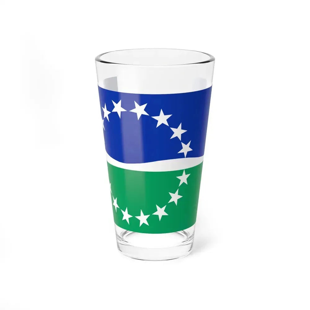 Flag of Hampton Roads, Virginia - Pint Glass 16oz 16oz - Go Mug Yourself