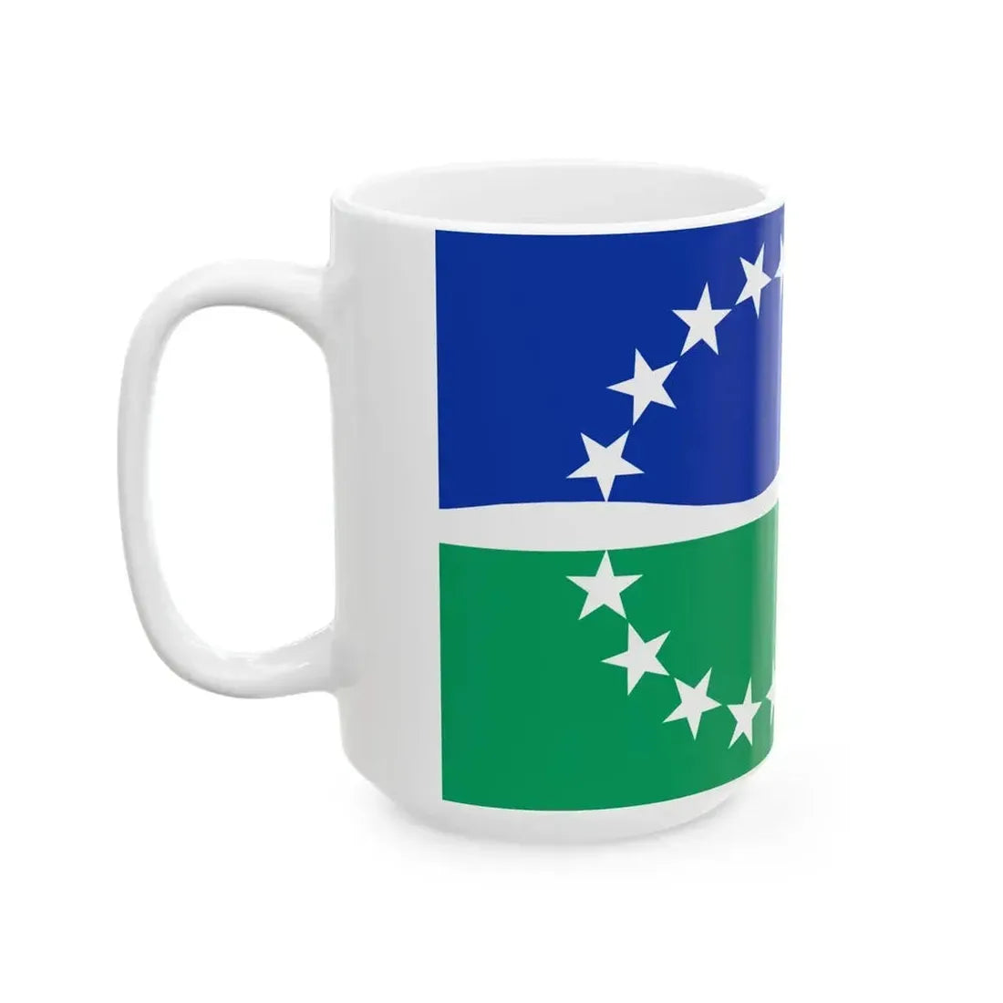 Flag of Hampton Roads Virginia (United States) White Coffee Mug - Go Mug Yourself