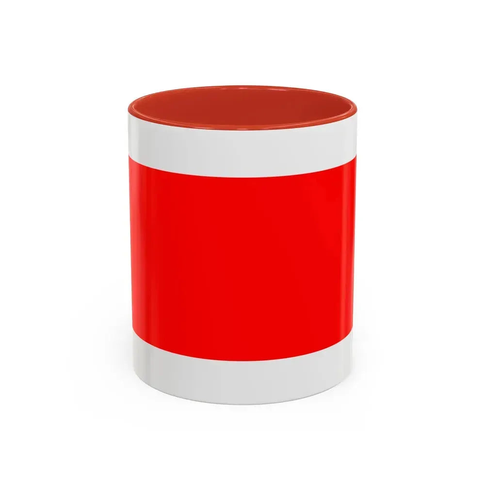 Flag of Hamrun Malta - Accent Coffee Mug 11oz Red - Go Mug Yourself
