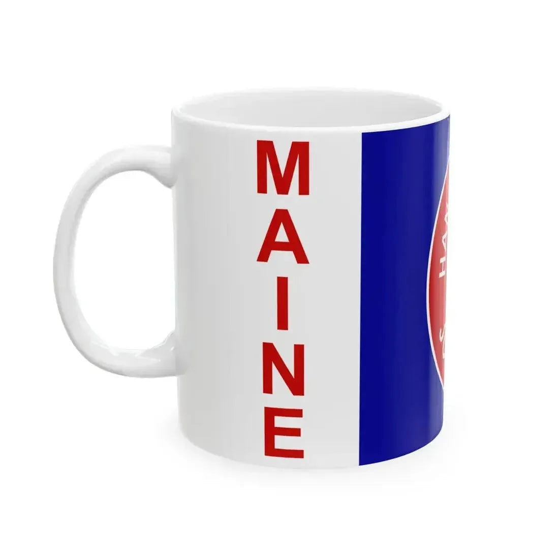 Flag of Hancock County Maine (United States) White Coffee Mug - Go Mug Yourself