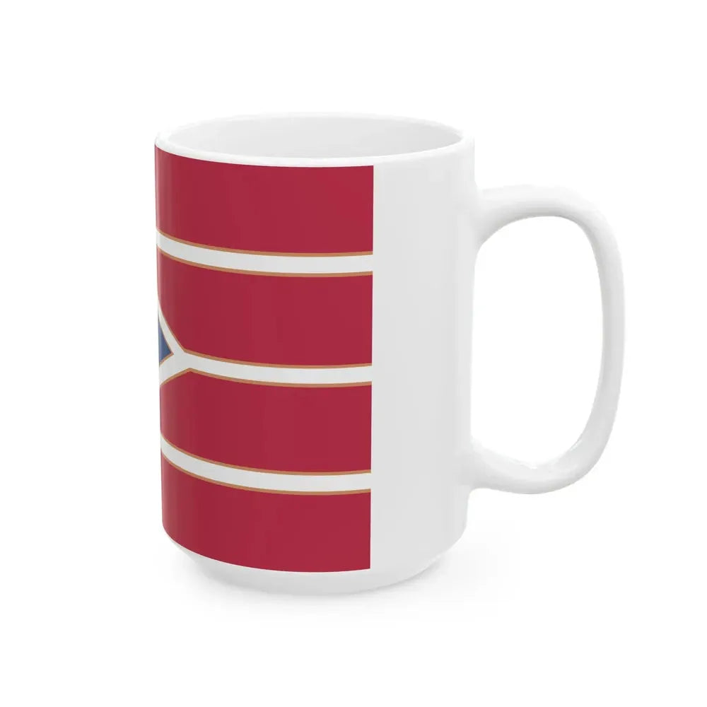 Flag of Hancock County Ohio (United States) White Coffee Mug - Go Mug Yourself