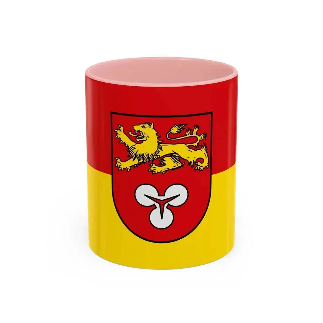 Flag of Hannover Germany - Accent Coffee Mug 11oz Pink - Go Mug Yourself