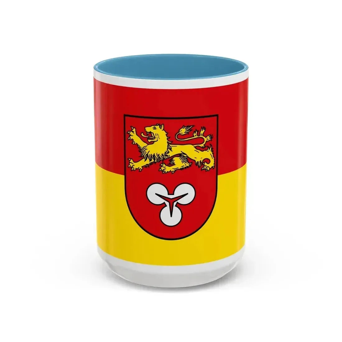 Flag of Hannover Germany - Accent Coffee Mug 15oz Light Blue - Go Mug Yourself