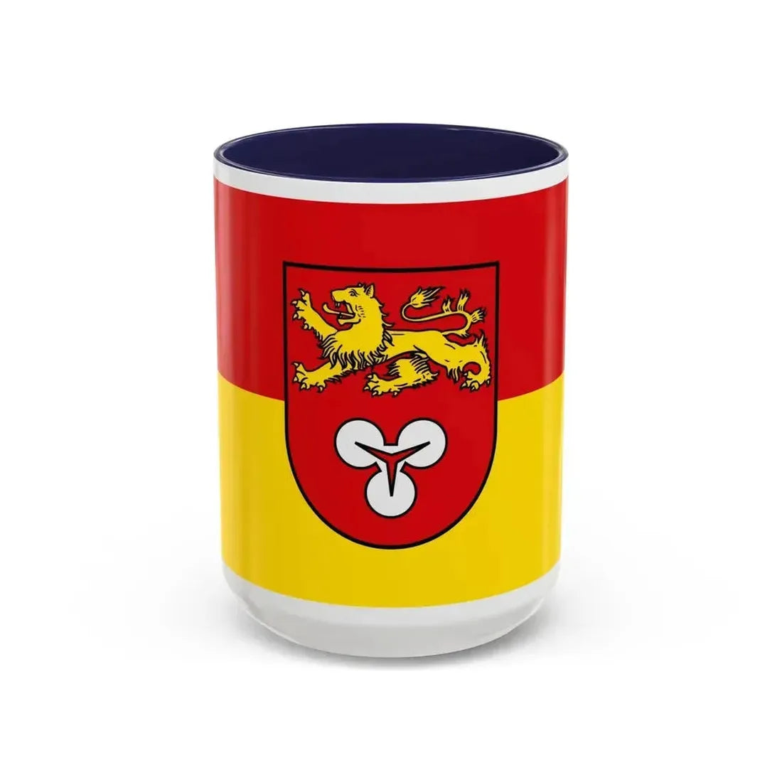 Flag of Hannover Germany - Accent Coffee Mug 15oz Navy - Go Mug Yourself