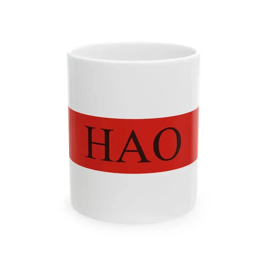 Flag of Hao (France) White Coffee Mug 11oz - Go Mug Yourself