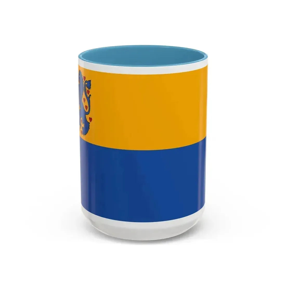 Flag of Harburg Germany - Accent Coffee Mug 15oz Light Blue - Go Mug Yourself