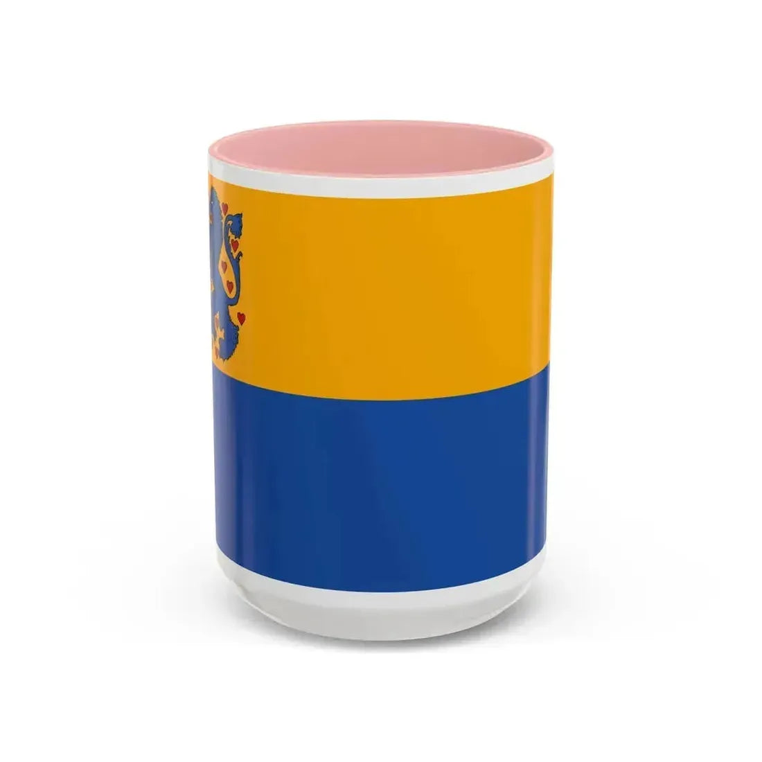 Flag of Harburg Germany - Accent Coffee Mug 15oz Pink - Go Mug Yourself