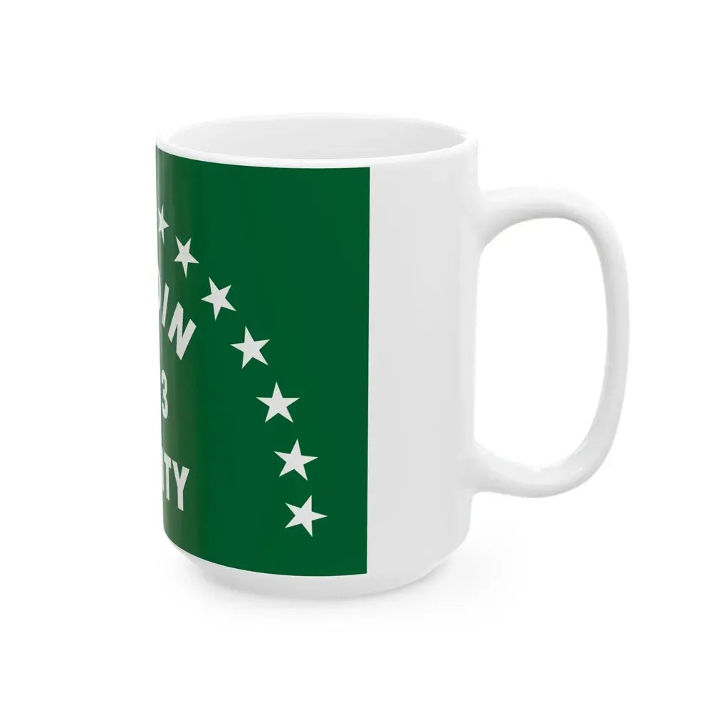 Flag of Hardin County Ohio (United States) White Coffee Mug - Go Mug Yourself