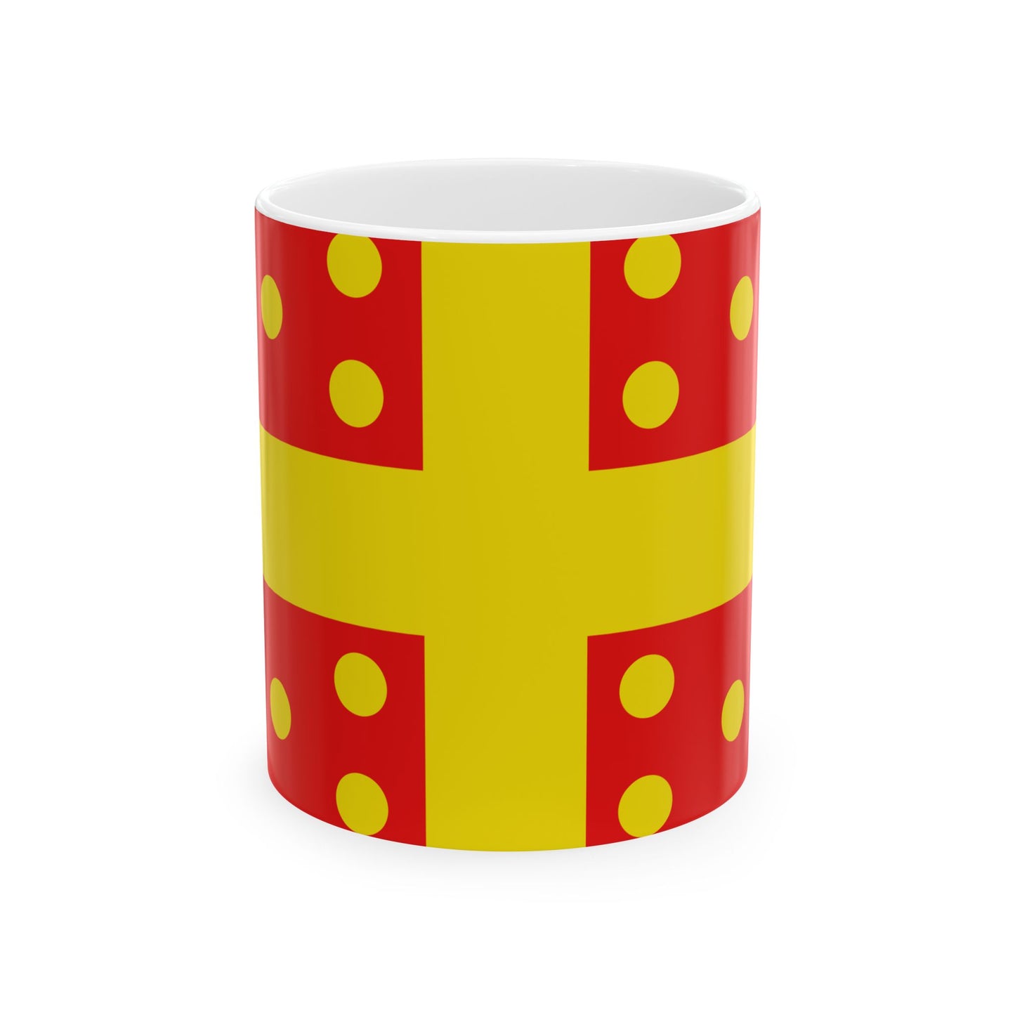 Flag of Harelbeke (Belgium) White Coffee Mug-11oz-Go Mug Yourself