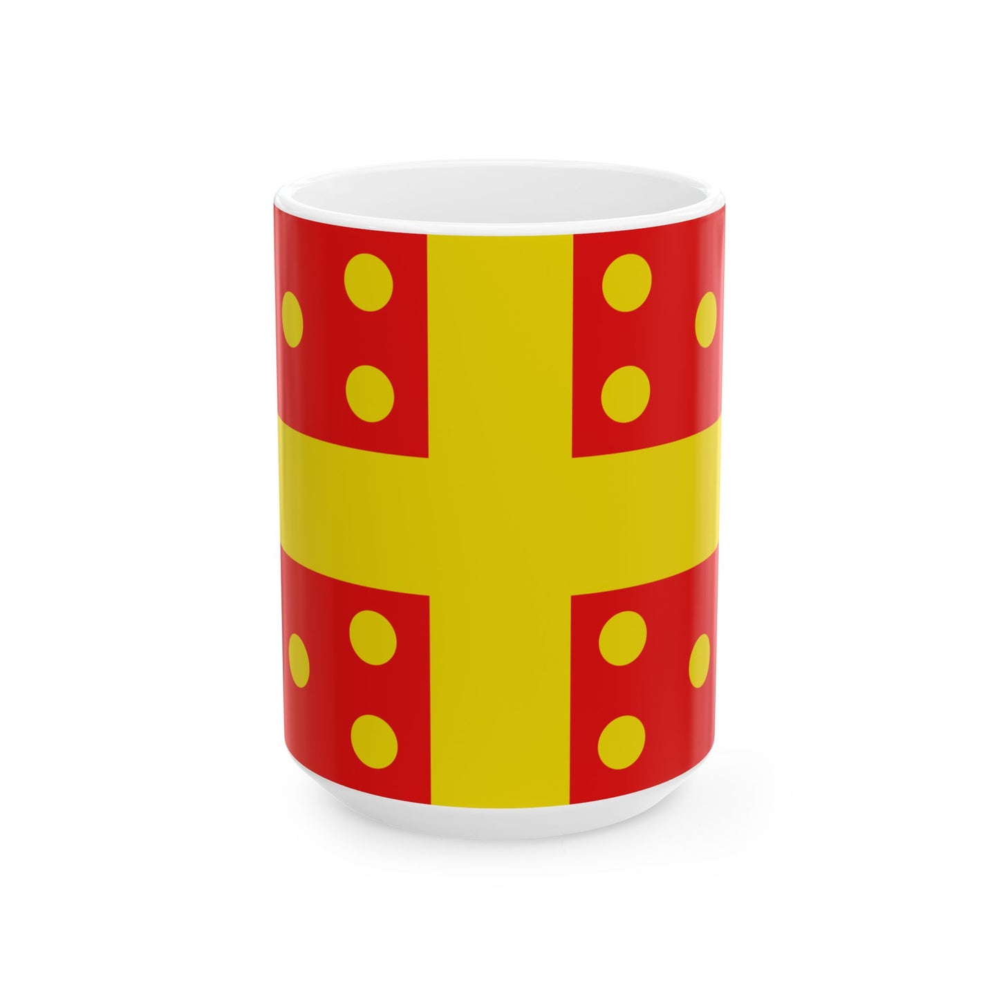 Flag of Harelbeke (Belgium) White Coffee Mug-15oz-Go Mug Yourself