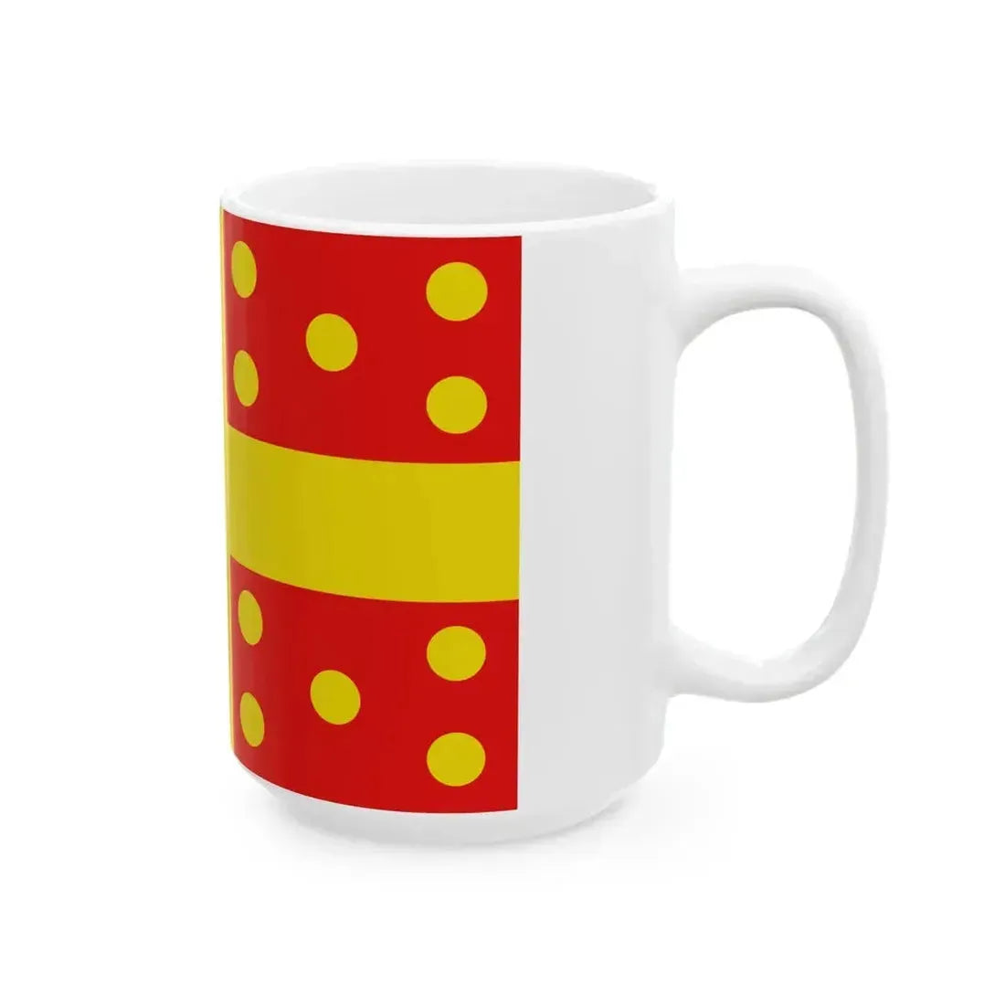 Flag of Harelbeke (Belgium) White Coffee Mug - Go Mug Yourself