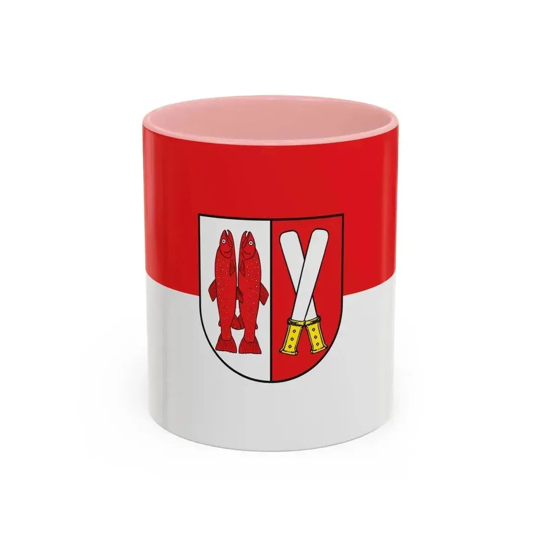 Flag of Harz Germany - Accent Coffee Mug 11oz Pink - Go Mug Yourself