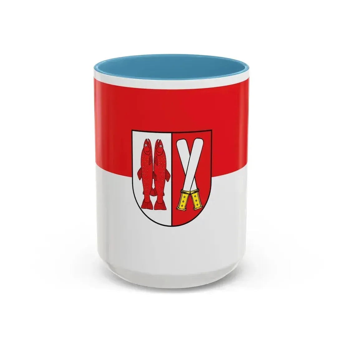 Flag of Harz Germany - Accent Coffee Mug 15oz Light Blue - Go Mug Yourself