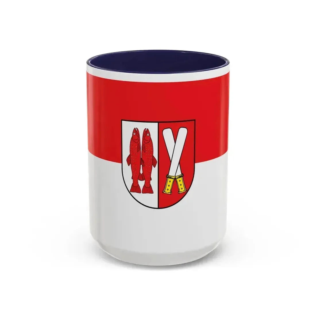 Flag of Harz Germany - Accent Coffee Mug 15oz Navy - Go Mug Yourself