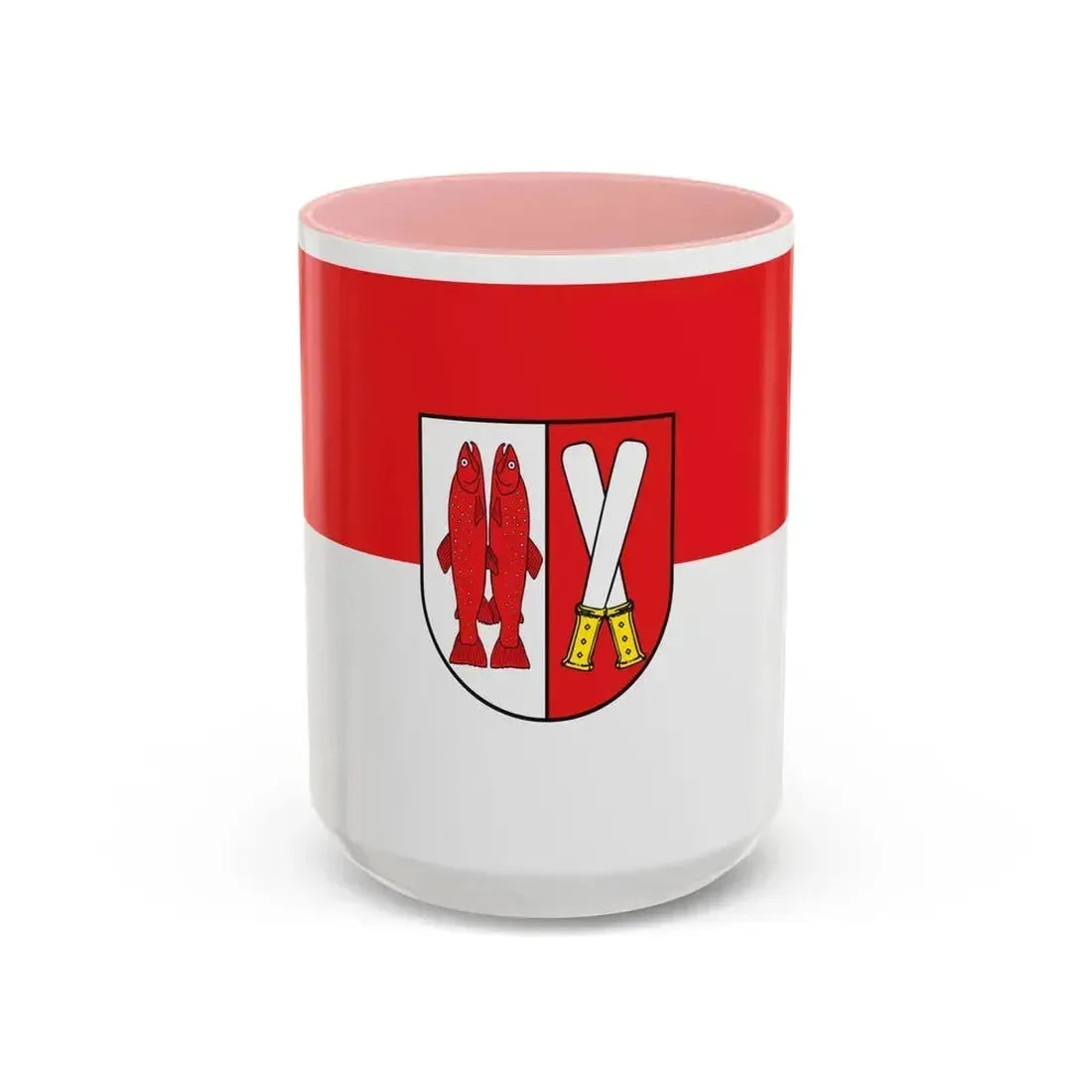 Flag of Harz Germany - Accent Coffee Mug 15oz Pink - Go Mug Yourself