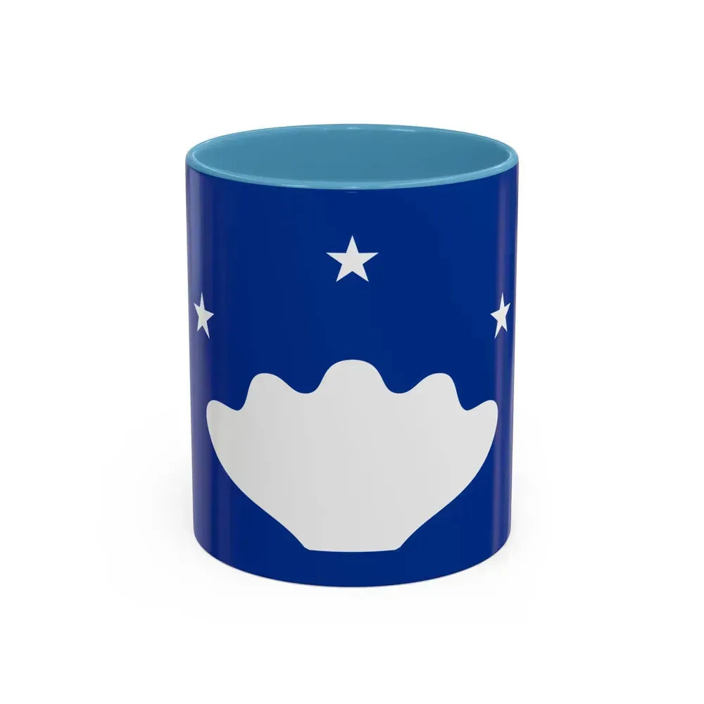 Flag of Hatohobei Palau - Accent Coffee Mug 11oz Light Blue - Go Mug Yourself