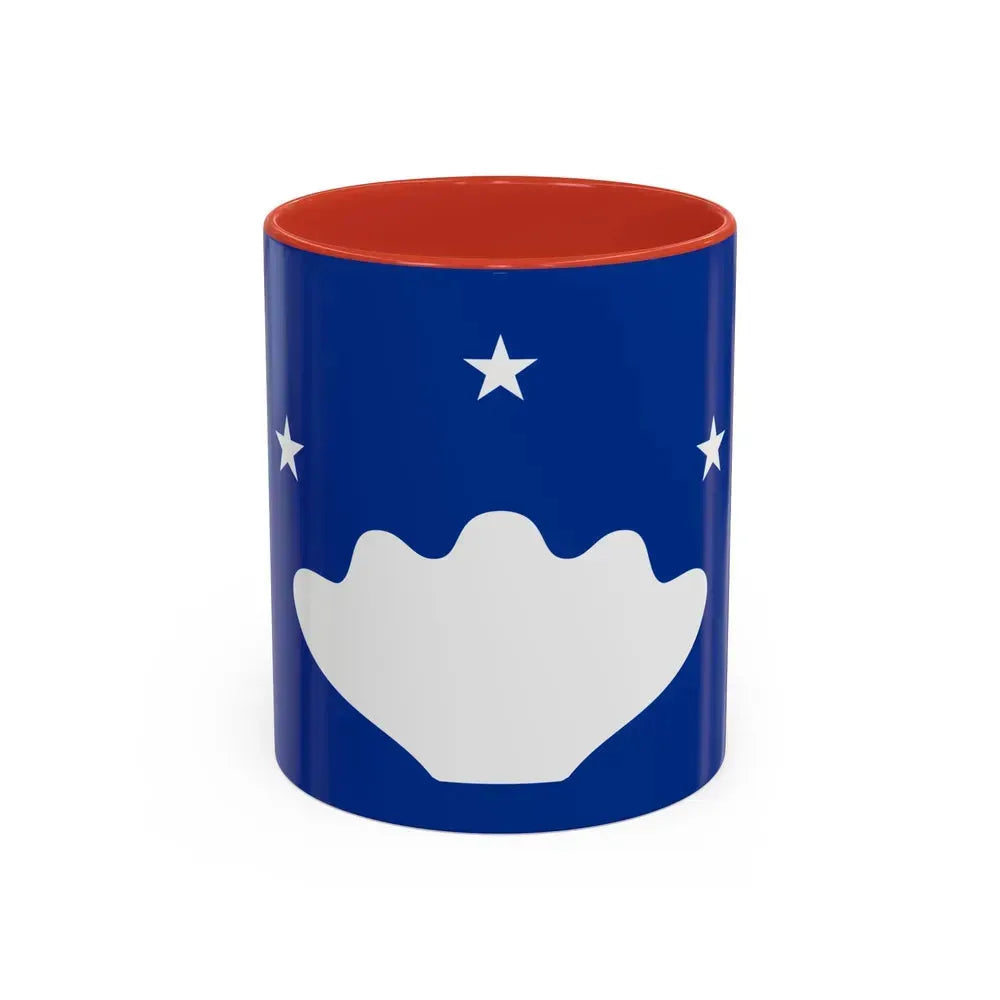Flag of Hatohobei Palau - Accent Coffee Mug 11oz Red - Go Mug Yourself