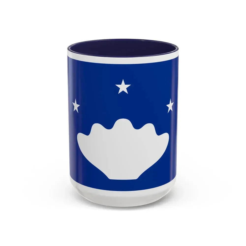 Flag of Hatohobei Palau - Accent Coffee Mug 15oz Navy - Go Mug Yourself