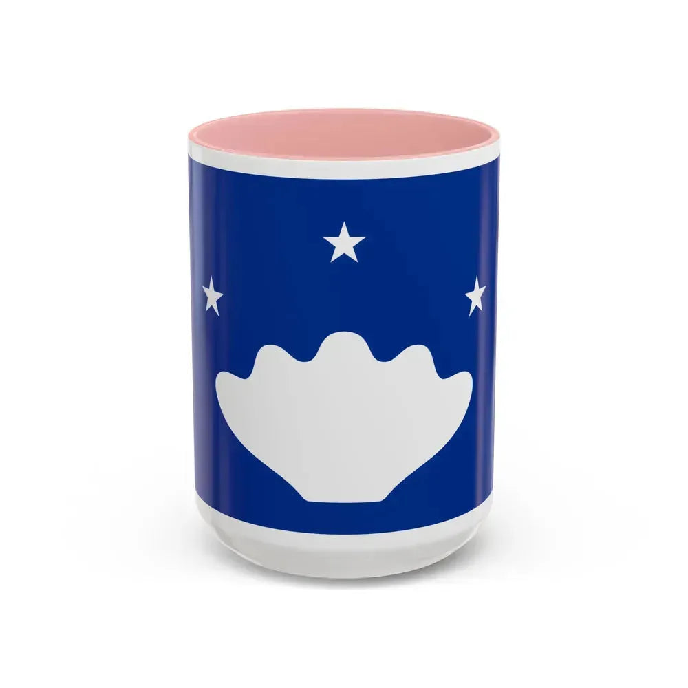 Flag of Hatohobei Palau - Accent Coffee Mug 15oz Pink - Go Mug Yourself