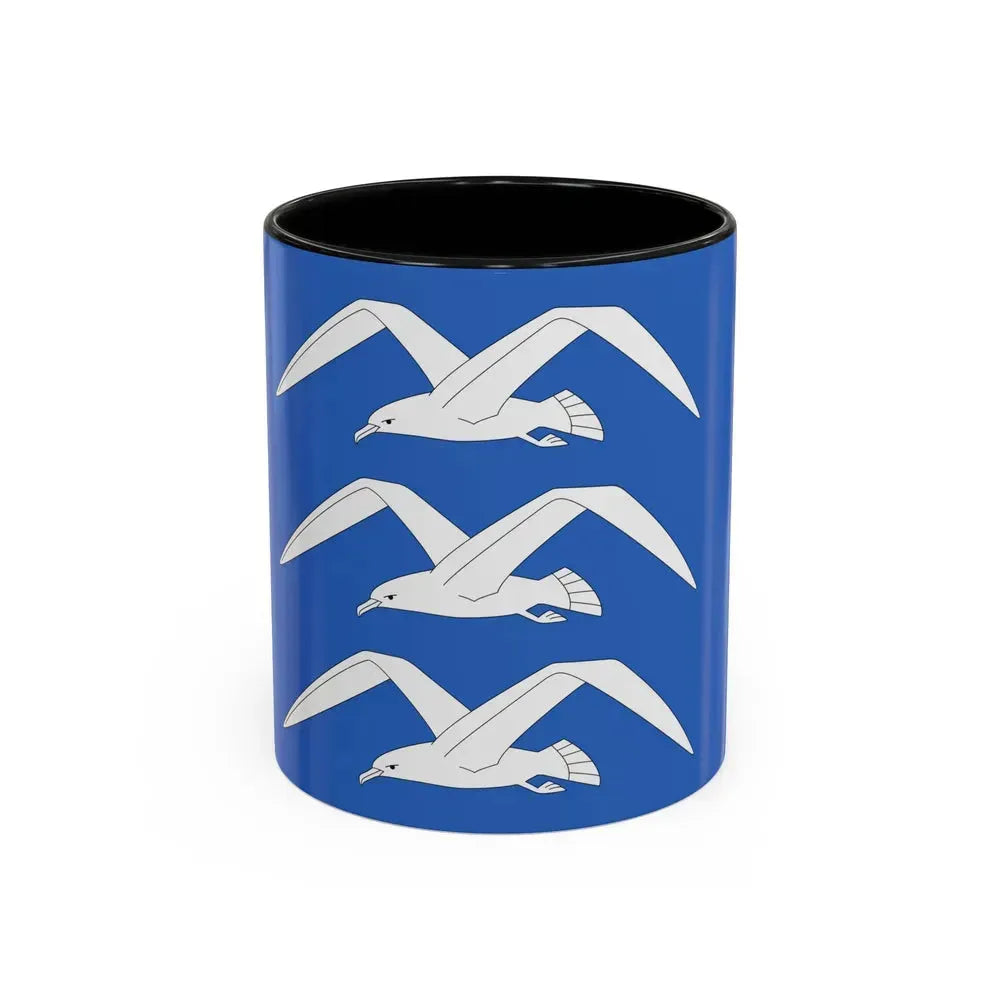 Flag of Haugesund Rogaland Norway - Accent Coffee Mug 11oz Black - Go Mug Yourself