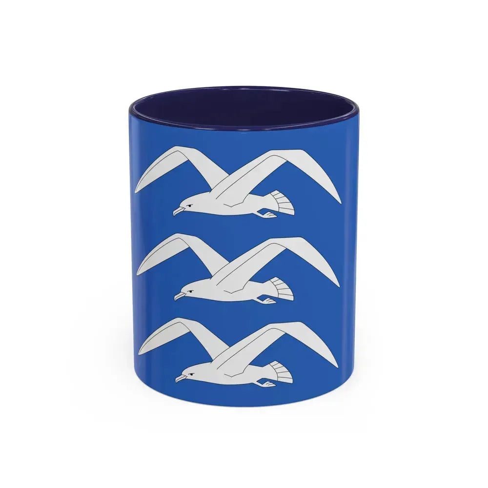 Flag of Haugesund Rogaland Norway - Accent Coffee Mug 11oz Navy - Go Mug Yourself