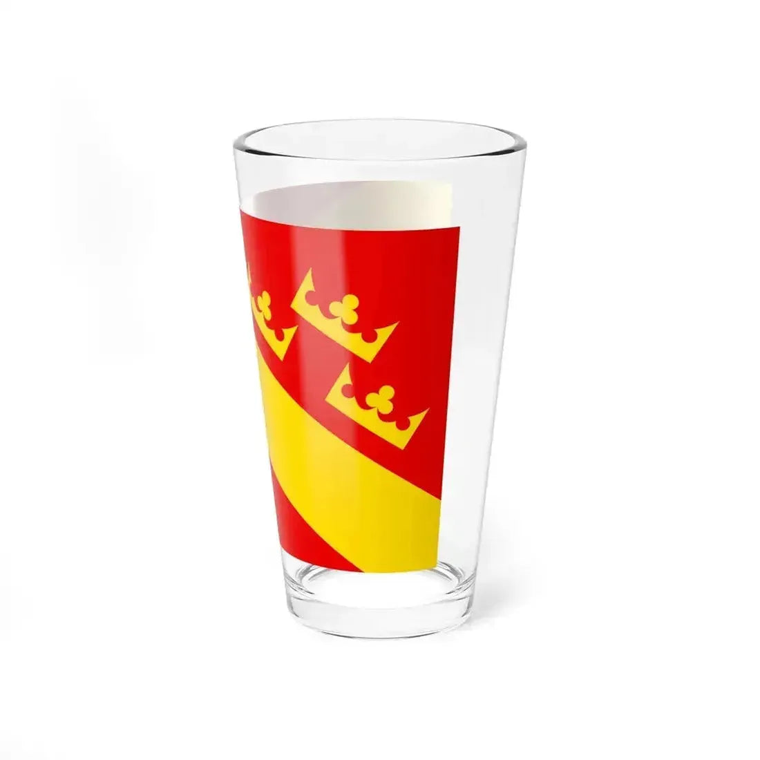 Flag of Haut Rhin France 2 - Pint Glass 16oz - Go Mug Yourself