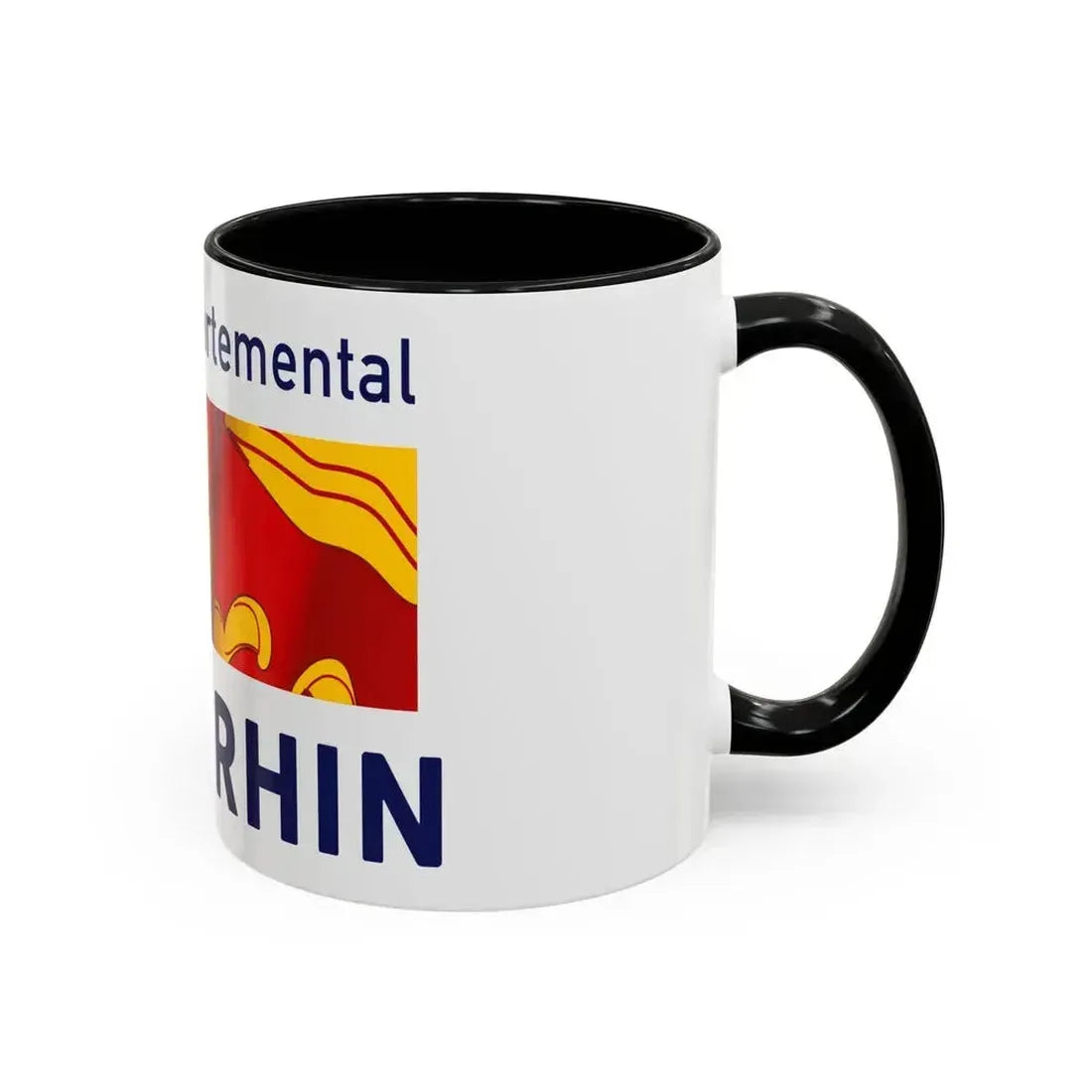 Flag of Haut Rhin France - Accent Coffee Mug - Go Mug Yourself