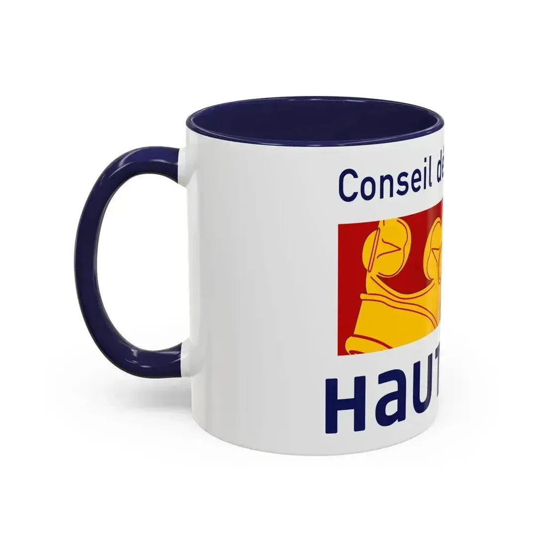 Flag of Haut Rhin France - Accent Coffee Mug - Go Mug Yourself