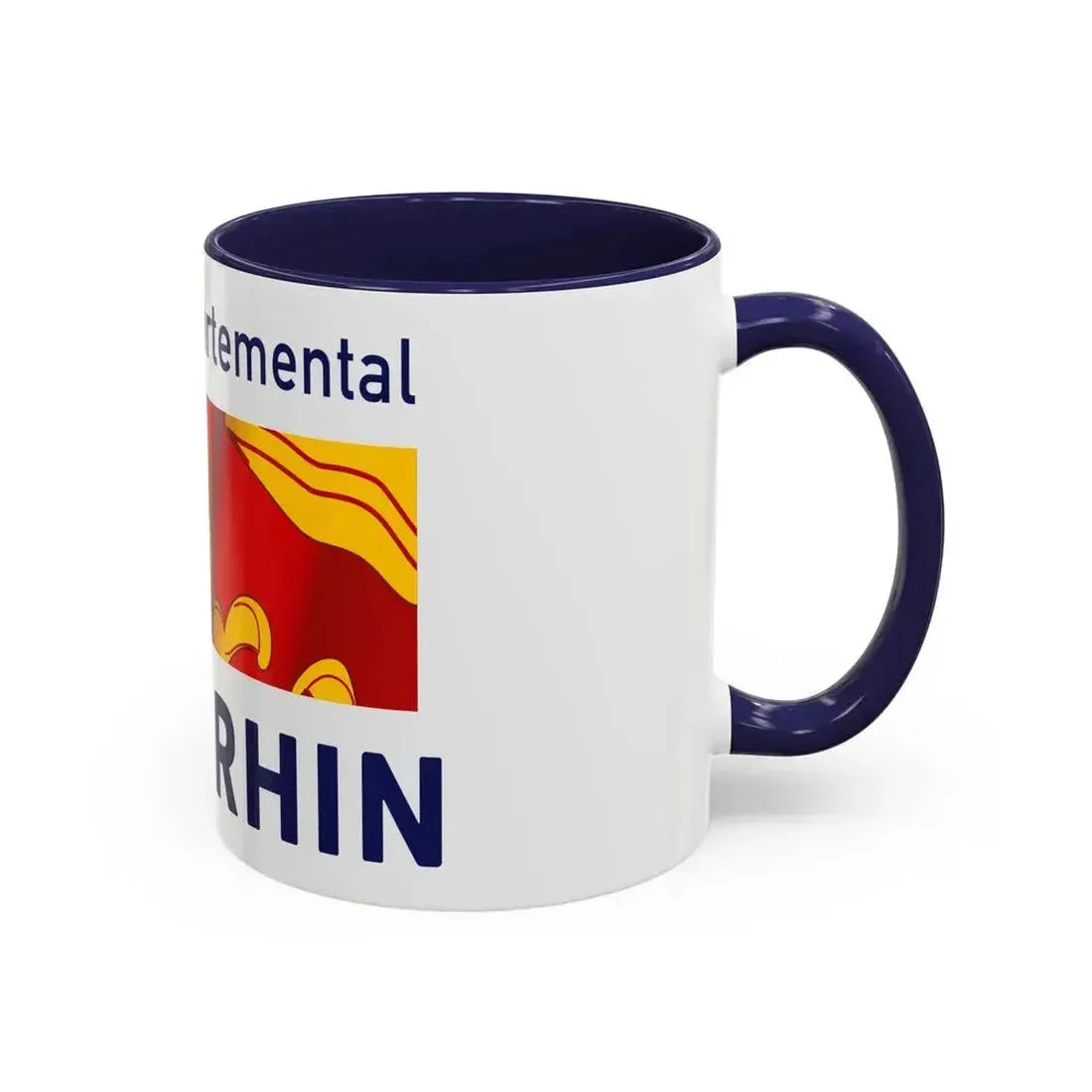 Flag of Haut Rhin France - Accent Coffee Mug - Go Mug Yourself