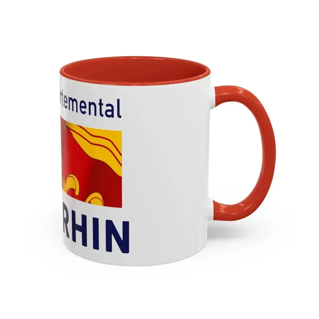 Flag of Haut Rhin France - Accent Coffee Mug - Go Mug Yourself