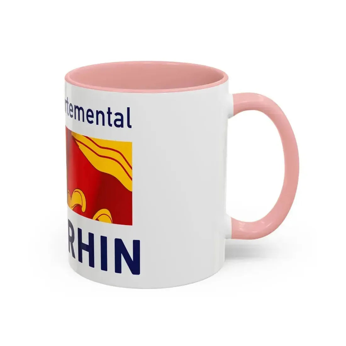 Flag of Haut Rhin France - Accent Coffee Mug - Go Mug Yourself