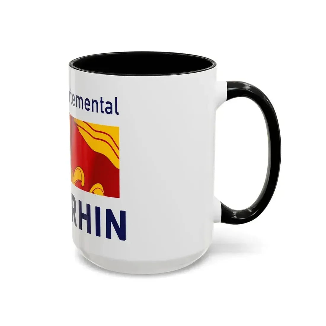 Flag of Haut Rhin France - Accent Coffee Mug - Go Mug Yourself