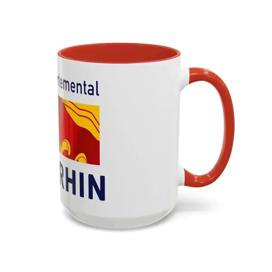 Flag of Haut Rhin France - Accent Coffee Mug - Go Mug Yourself