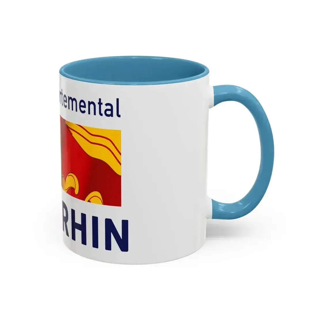 Flag of Haut Rhin France - Accent Coffee Mug - Go Mug Yourself