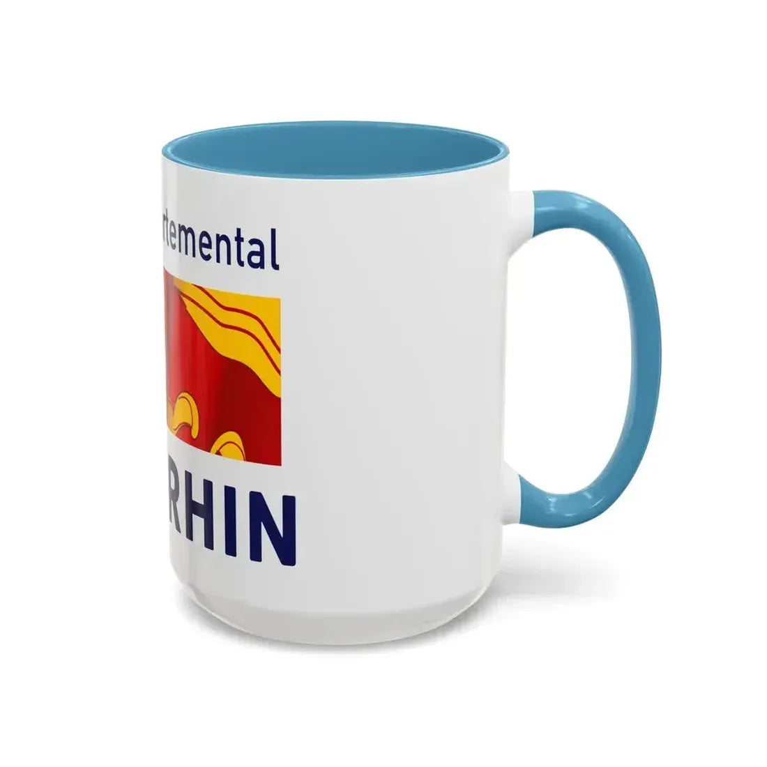 Flag of Haut Rhin France - Accent Coffee Mug - Go Mug Yourself