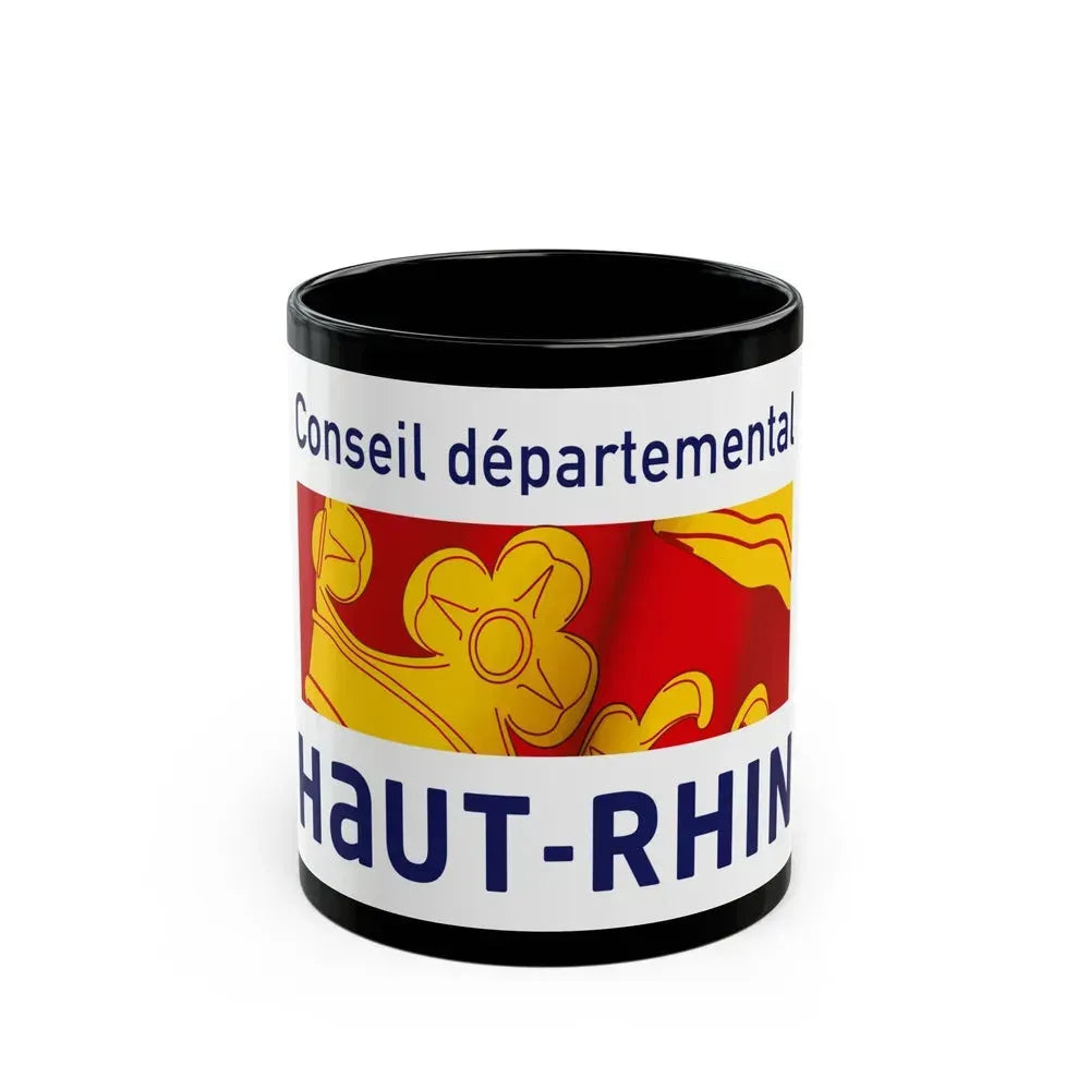 Flag of Haut Rhin France - Black Coffee Mug 11oz - Go Mug Yourself