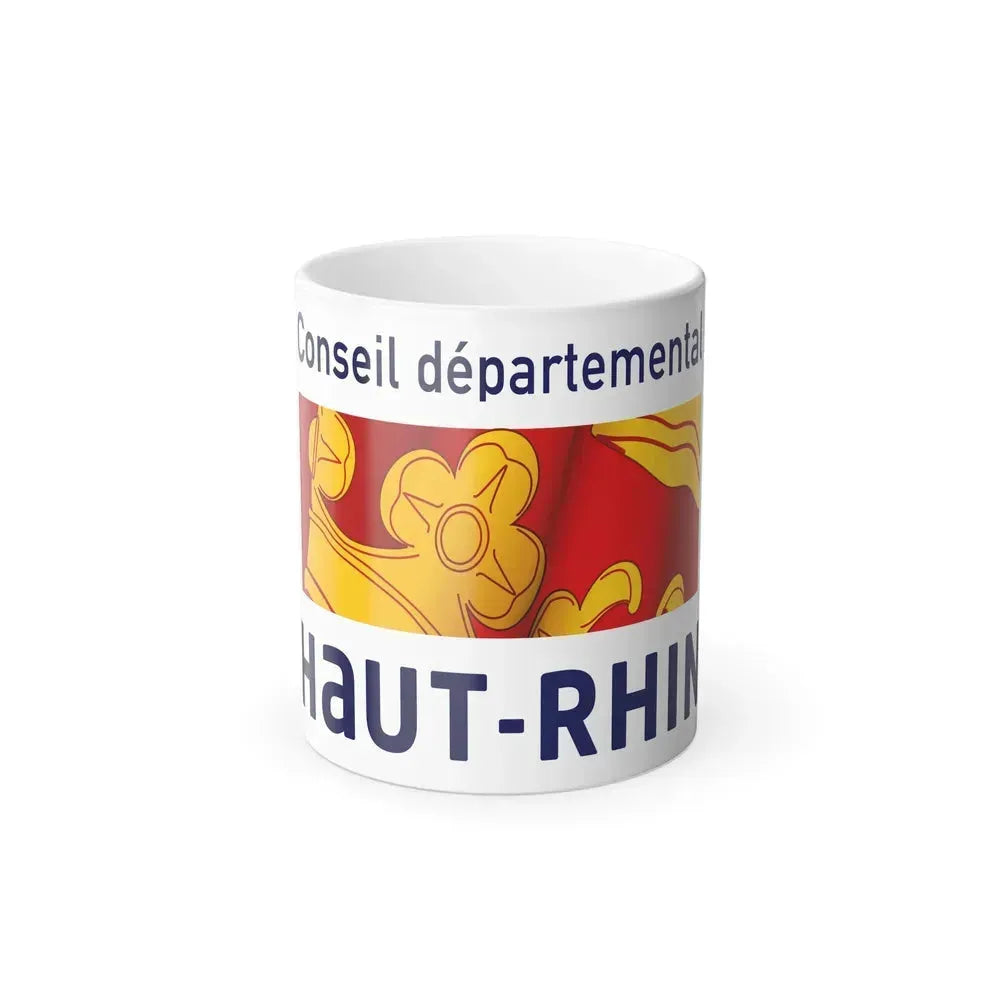 Flag of Haut Rhin France - Color Changing Coffee Mug 11oz - Go Mug Yourself