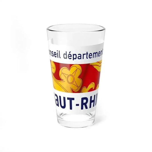 Flag of Haut Rhin France - Pint Glass 16oz 16oz - Go Mug Yourself