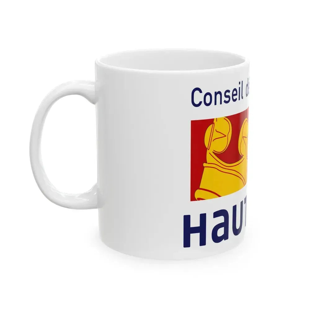 Flag of Haut Rhin France - White Coffee Mug - Go Mug Yourself