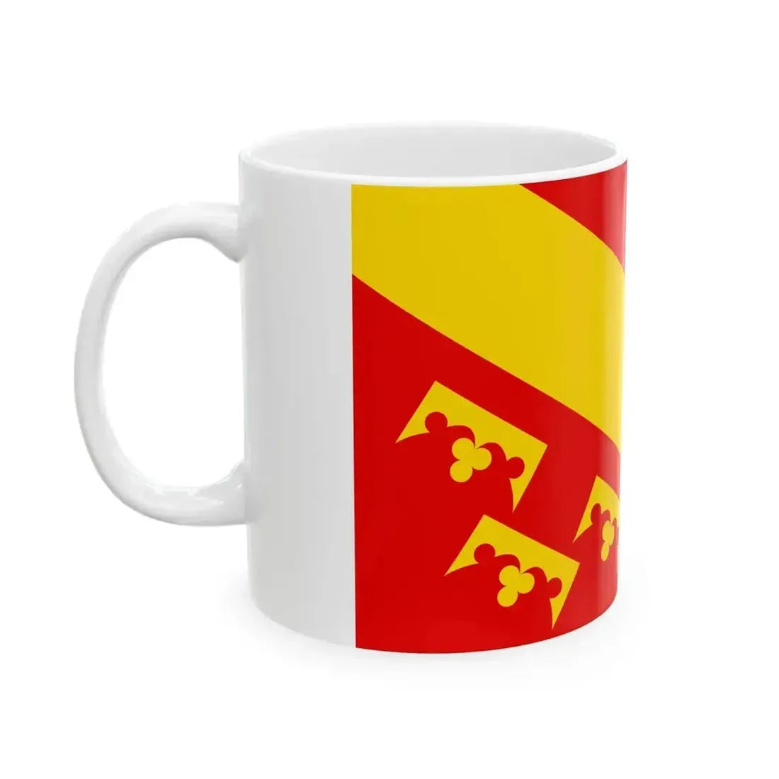 Flag of Haute-Alsace (France) White Coffee Mug - Go Mug Yourself